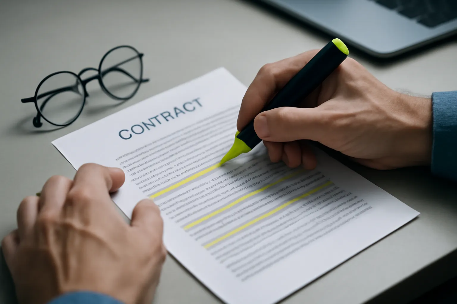 Lecture attentive des clauses d'un contrat de prestataire de mariage à l'étranger