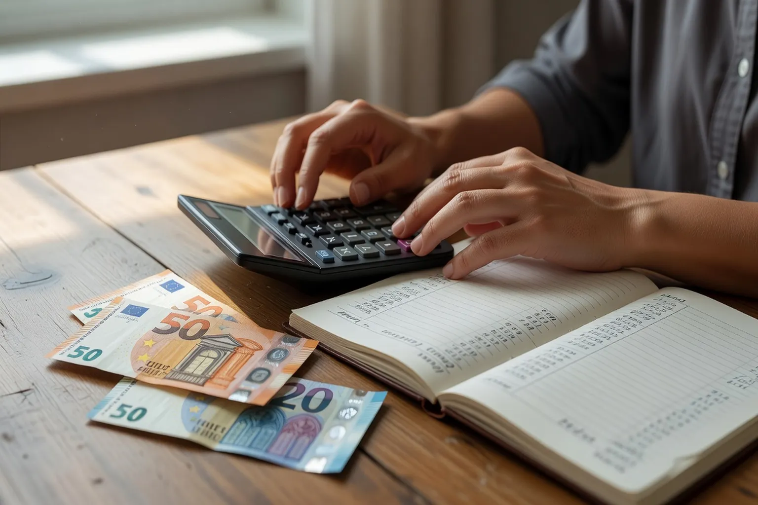 Couple calculant l'écart entre budget prévisionnel et budget réel de leur mariage à l'étranger