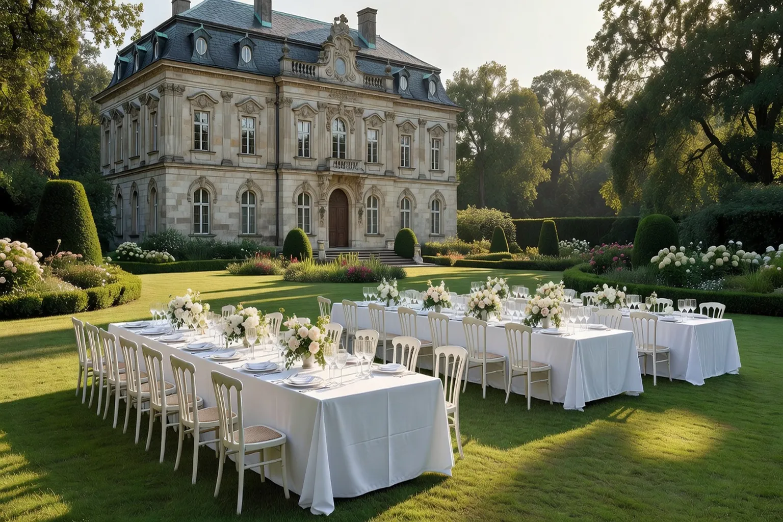 Domaine champêtre polonais choisi pour la réception de mariage près de Cracovie