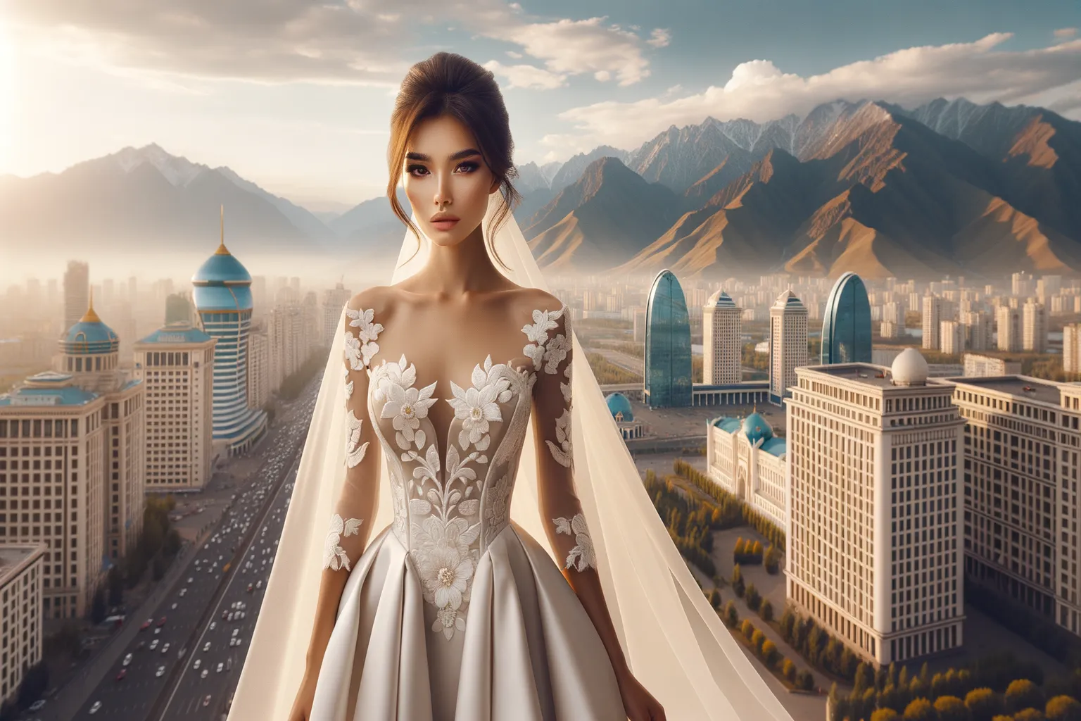 Belle mariée en Kazakhstan