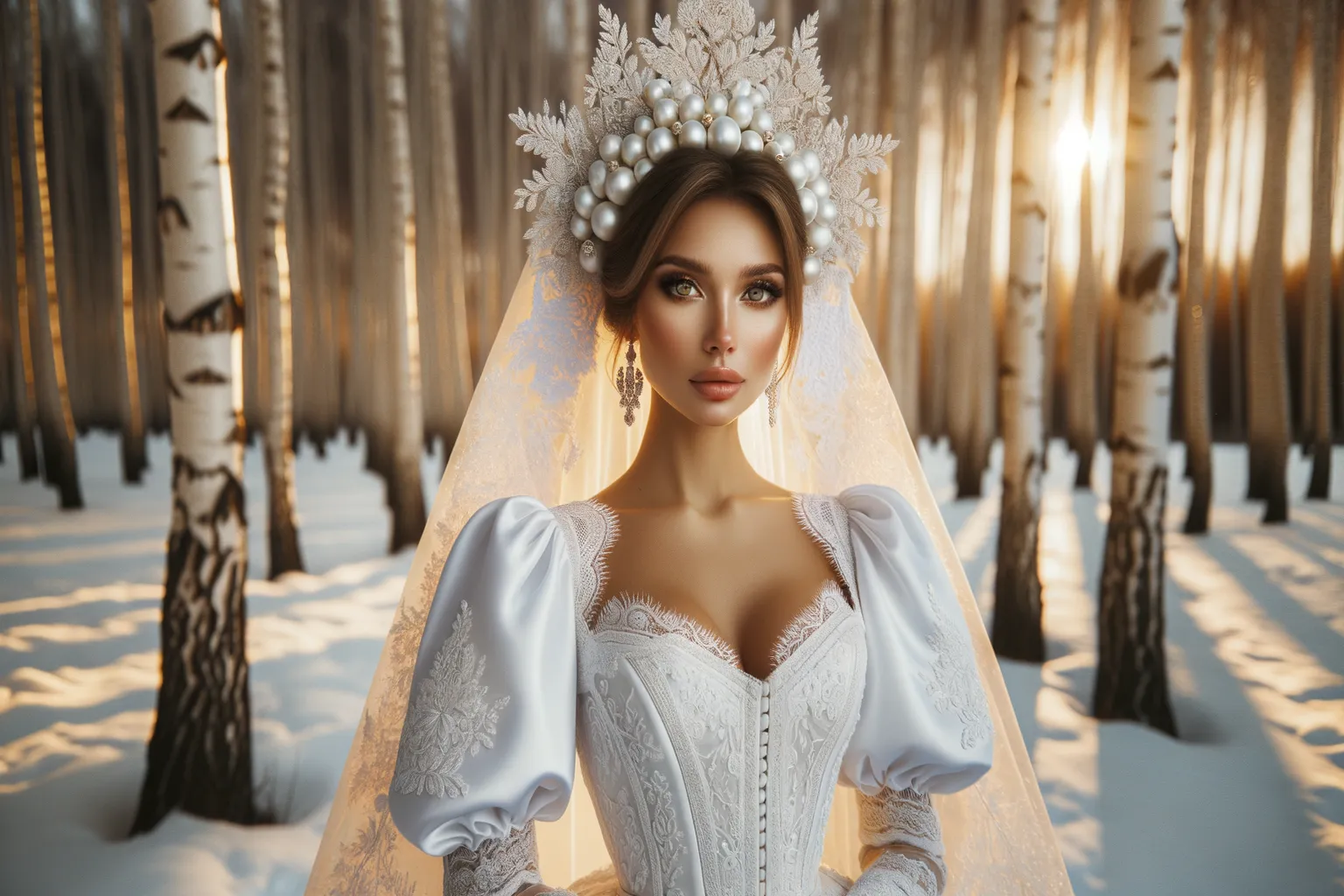 Belle mariée en Russie