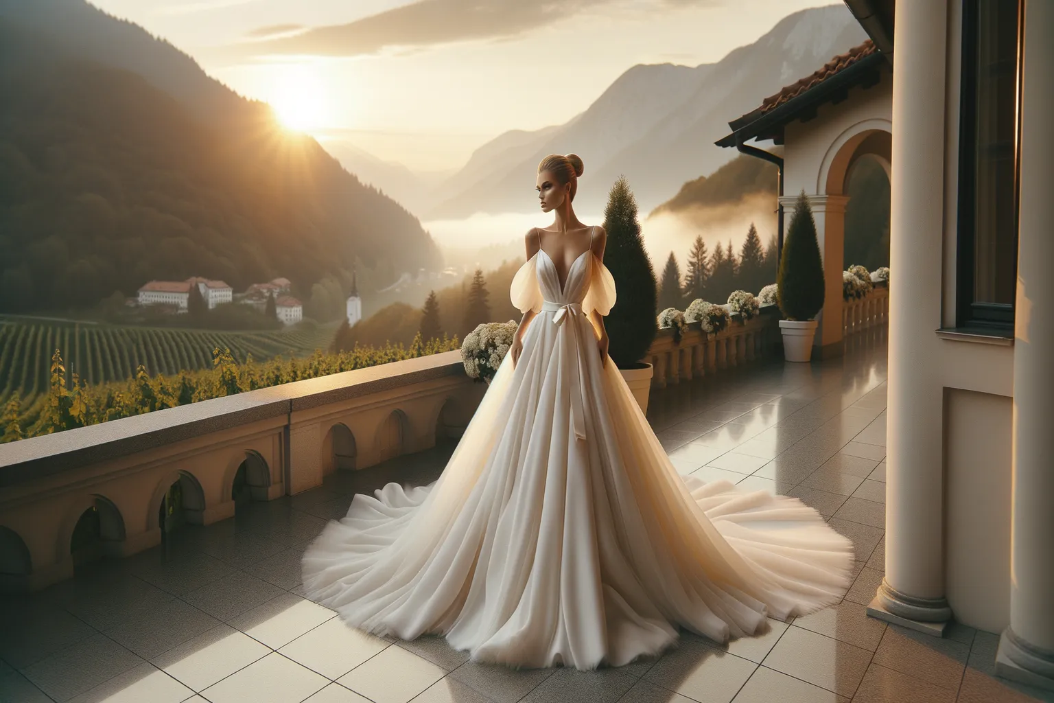 Belle mariée en Slovénie